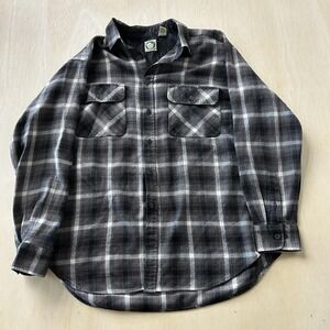 Appalachian Trail Flannel Shirt Mens Large Plaid Long Sleeve Button Up Workwear